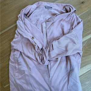 Lulu's Soft Pink button up shirt